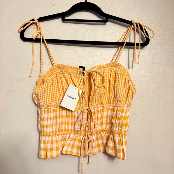 Forever 21 Gingham top - Picture 1 of 4